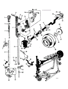 Presser Bar Assembly parts for Kenmore Mechanical Sewing Machine 158.17540 (15817540, 158 17540) from AppliancePartsPros.com