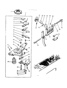 Cam Driver Assembly parts for Kenmore Mechanical Sewing Machine 158.17540 (15817540, 158 17540) from AppliancePartsPros.com