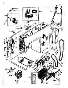 Motor Assembly parts for Kenmore Mechanical Sewing Machine 158.17550 (15817550, 158 17550) from AppliancePartsPros.com