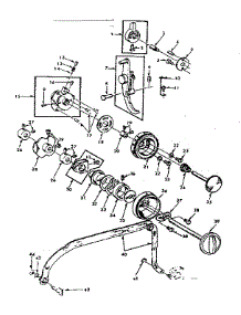 Control Dial And Hook Plate Assembly parts for Kenmore Mechanical Sewing Machine 158.17550 (15817550, 158 17550) from AppliancePartsPros.com