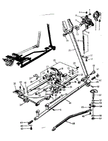 Feed Regulator Assembly parts for Kenmore Mechanical Sewing Machine 158.17550 (15817550, 158 17550) from AppliancePartsPros.com