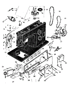 Base Assembly parts for Kenmore Mechanical Sewing Machine 158.17570 (15817570, 158 17570) from AppliancePartsPros.com