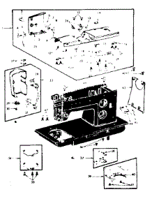 Unit Parts parts for Kenmore Mechanical Sewing Machine 158.17571 (15817571, 158 17571) from AppliancePartsPros.com