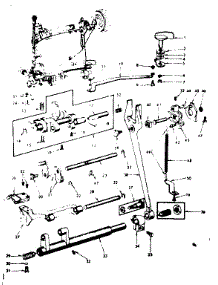 Feed Regulator Assembly parts for Kenmore Mechanical Sewing Machine 158.17571 (15817571, 158 17571) from AppliancePartsPros.com