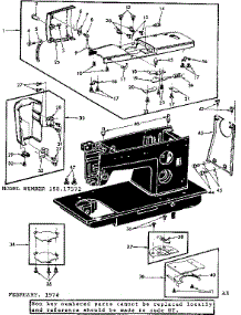 Unit Parts parts for Kenmore Mechanical Sewing Machine 158.17572 (15817572, 158 17572) from AppliancePartsPros.com
