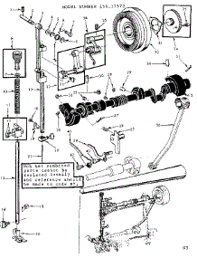 Presser Bar Assembly parts for Kenmore Mechanical Sewing Machine 158.17572 (15817572, 158 17572) from AppliancePartsPros.com