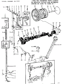 Presser Bar Assembly parts for Kenmore Mechanical Sewing Machine 158.17600 (15817600, 158 17600) from AppliancePartsPros.com