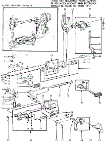 Feed Regulator Assembly parts for Kenmore Mechanical Sewing Machine 158.17600 (15817600, 158 17600) from AppliancePartsPros.com