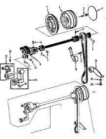 Take Up Lever Assembly parts for Kenmore Mechanical Sewing Machine 158.1765180 (1581765180, 158 1765180) from AppliancePartsPros.com