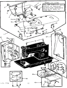 Unit Parts parts for Kenmore Mechanical Sewing Machine 158.17740 (15817740, 158 17740) from AppliancePartsPros.com