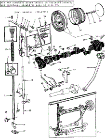 Presser Bar Assembly parts for Kenmore Mechanical Sewing Machine 158.17740 (15817740, 158 17740) from AppliancePartsPros.com