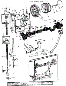 Presser Bar Assembly parts for Kenmore Mechanical Sewing Machine 158.17741 (15817741, 158 17741) from AppliancePartsPros.com