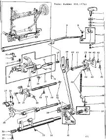 Feed Regulator Assembly parts for Kenmore Mechanical Sewing Machine 158.17741 (15817741, 158 17741) from AppliancePartsPros.com