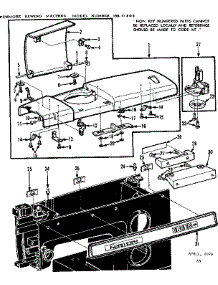 Bobbin Winder And Top Plate parts for Kenmore Mechanical Sewing Machine 158.17800 (15817800, 158 17800) from AppliancePartsPros.com