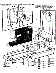 Base Assembly parts for Kenmore Mechanical Sewing Machine 158.17800 (15817800, 158 17800) from AppliancePartsPros.com