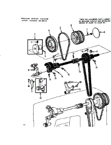 Take Up Lever Assembly parts for Kenmore Mechanical Sewing Machine 158.17800 (15817800, 158 17800) from AppliancePartsPros.com