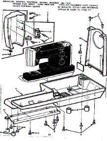 Base Assembly parts for Kenmore Sewing Machine 158.17810 (15817810, 158 17810) from AppliancePartsPros.com