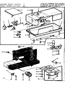Needle Plate And Thread Tension Assembly parts for Kenmore Sewing Machine 158.17810 (15817810, 158 17810) from AppliancePartsPros.com