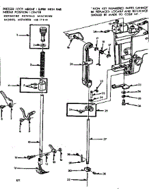 Presser Bar Assembly parts for Kenmore Sewing Machine 158.17810 (15817810, 158 17810) from AppliancePartsPros.com