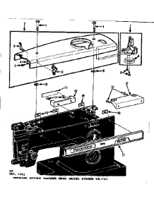 Bobbin Winder And Top Cover parts for Kenmore Sewing Machine 158.17811 (15817811, 158 17811) from AppliancePartsPros.com
