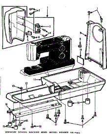 Base Assembly parts for Kenmore Sewing Machine 158.17811 (15817811, 158 17811) from AppliancePartsPros.com
