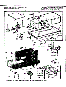 Needle Plate parts for Kenmore Sewing Machine 158.17811 (15817811, 158 17811) from AppliancePartsPros.com