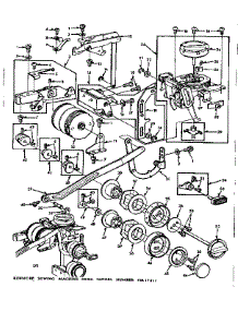 Feed Regulator And Dial Control parts for Kenmore Sewing Machine 158.17811 (15817811, 158 17811) from AppliancePartsPros.com