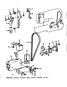 Motor Assembly parts for Kenmore Sewing Machine 158.17811 (15817811, 158 17811) from AppliancePartsPros.com