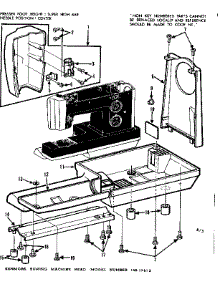 Base Assembly parts for Kenmore Mechanical Sewing Machine 158.17812 (15817812, 158 17812) from AppliancePartsPros.com