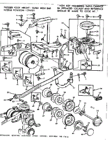 Feed Regulator And Dial Control parts for Kenmore Mechanical Sewing Machine 158.17812 (15817812, 158 17812) from AppliancePartsPros.com