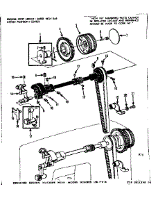 Clutch Wheel  Assembly parts for Kenmore Mechanical Sewing Machine 158.17812 (15817812, 158 17812) from AppliancePartsPros.com