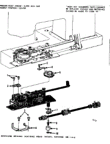 Bobbin Case And Feed Dog parts for Kenmore Mechanical Sewing Machine 158.17812 (15817812, 158 17812) from AppliancePartsPros.com