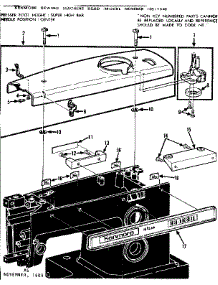 Bobbin Winder And Top Plate parts for Kenmore Mechanical Sewing Machine 158.17820 (15817820, 158 17820) from AppliancePartsPros.com