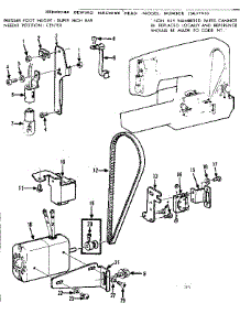 Motor Assembly parts for Kenmore Mechanical Sewing Machine 158.17820 (15817820, 158 17820) from AppliancePartsPros.com