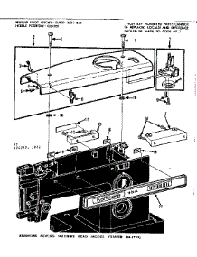 Bobbin Winder And Top Cover parts for Kenmore Mechanical Sewing Machine 158.17821 (15817821, 158 17821) from AppliancePartsPros.com