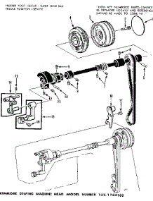 Clutch Wheel Assembly parts for Kenmore Mechanical Sewing Machine 158.1784182 (1581784182, 158 1784182) from AppliancePartsPros.com