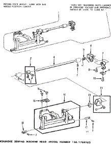 Feed Regulator Assembly parts for Kenmore Mechanical Sewing Machine 158.1784182 (1581784182, 158 1784182) from AppliancePartsPros.com