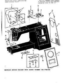 Tension Release And Face Covers parts for Kenmore Mechanical Sewing Machine 158.1784183 (1581784183, 158 1784183) from AppliancePartsPros.com