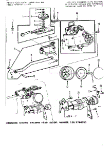 Zigzag Guide Assembly parts for Kenmore Mechanical Sewing Machine 158.1784183 (1581784183, 158 1784183) from AppliancePartsPros.com