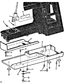 Base Assembly parts for Kenmore Mechanical Sewing Machine 158.1784184 (1581784184, 158 1784184) from AppliancePartsPros.com