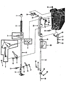 Presser Bar Assembly parts for Kenmore Mechanical Sewing Machine 158.1784184 (1581784184, 158 1784184) from AppliancePartsPros.com