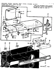 Bobbin Winder And Top Plate parts for Kenmore Mechanical Sewing Machine 158.17850 (15817850, 158 17850) from AppliancePartsPros.com