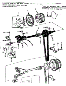 Clutch Wheel Assembly parts for Kenmore Mechanical Sewing Machine 158.17850 (15817850, 158 17850) from AppliancePartsPros.com