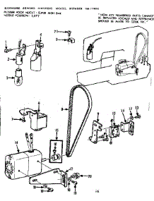 Motor Assembly parts for Kenmore Mechanical Sewing Machine 158.17850 (15817850, 158 17850) from AppliancePartsPros.com