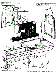 Base Assembly parts for Kenmore Mechanical Sewing Machine 158.17851 (15817851, 158 17851) from AppliancePartsPros.com