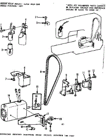 Motor Assembly parts for Kenmore Mechanical Sewing Machine 158.17851 (15817851, 158 17851) from AppliancePartsPros.com