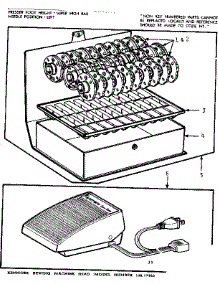Pattern Disc And Foot Control parts for Kenmore Mechanical Sewing Machine 158.17851 (15817851, 158 17851) from AppliancePartsPros.com