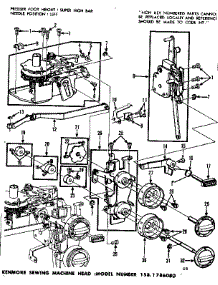 Dial Control parts for Kenmore Mechanical Sewing Machine 158.1786080 (1581786080, 158 1786080) from AppliancePartsPros.com