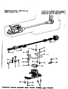 Bobbin Case parts for Kenmore Mechanical Sewing Machine 158.1786080 (1581786080, 158 1786080) from AppliancePartsPros.com