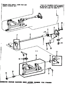 Feed Regulator Assembly parts for Kenmore Mechanical Sewing Machine 158.1786080 (1581786080, 158 1786080) from AppliancePartsPros.com